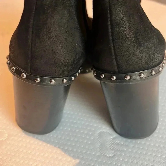Rag and bone black suede studded boots size 7.5 - Picture 9 of 9